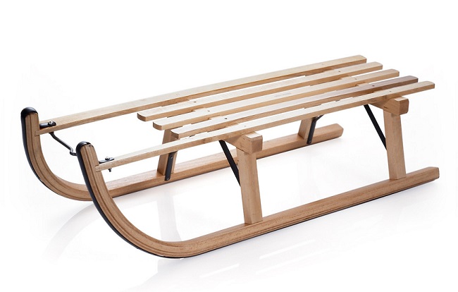 wooden sledge
