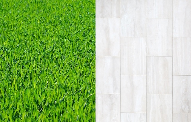 Grass vs paving