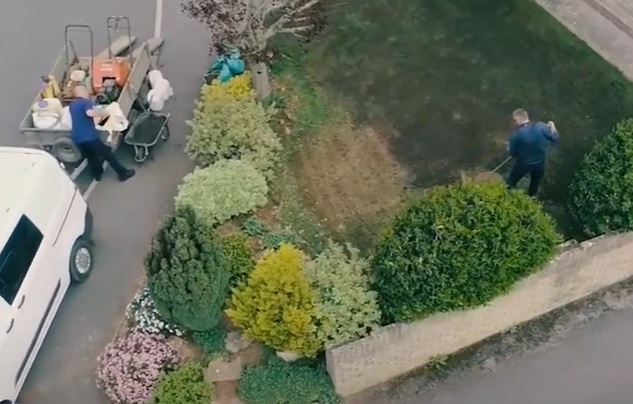 Lawn care workers