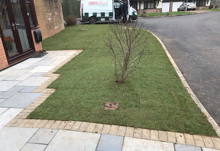 New lawn in Marshfield, Newport